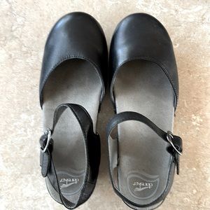 Black Sam Dansko Mary Jane in good condition.